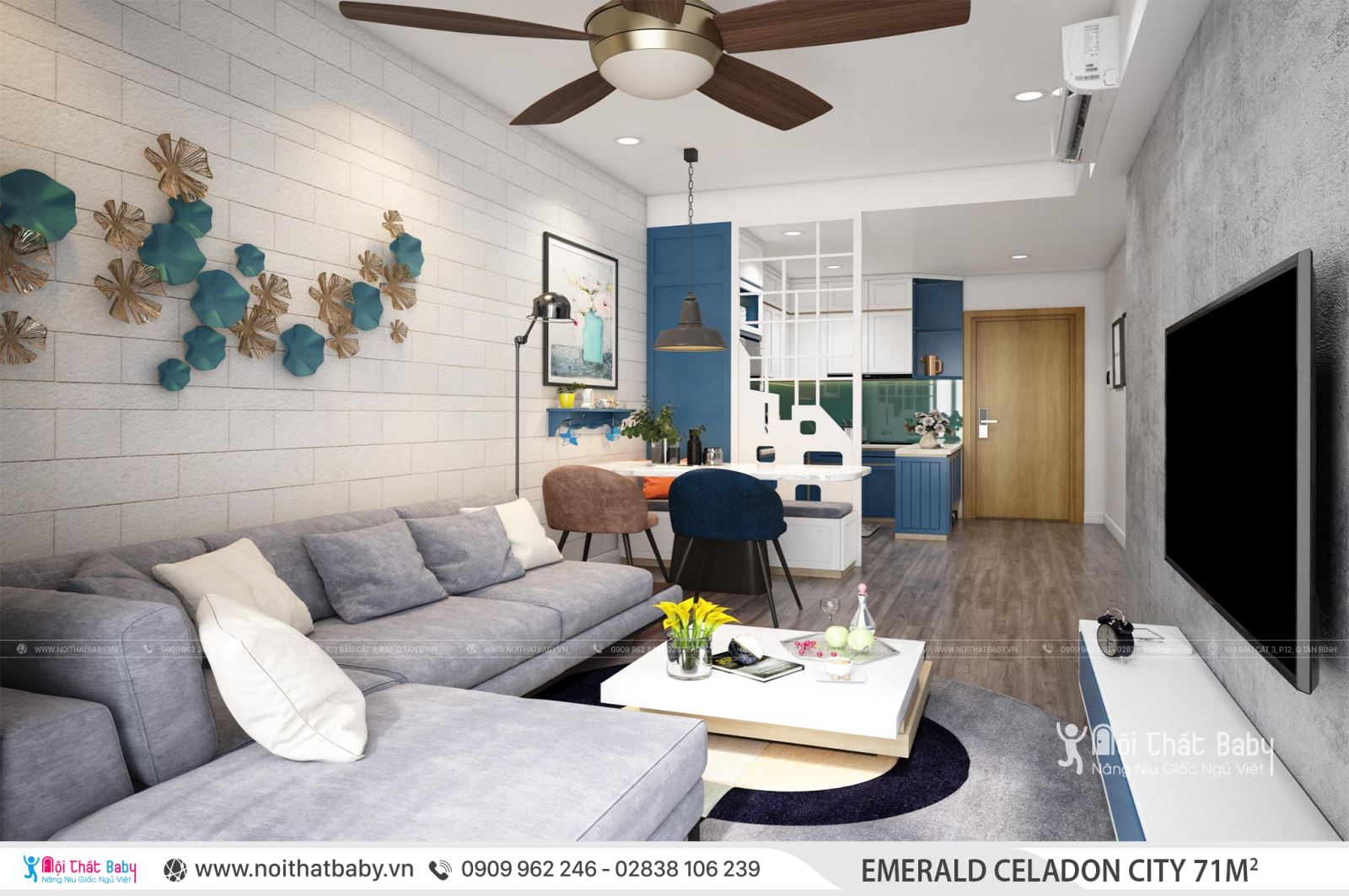 Tổng hợp các mẫu thiết kế nội thất Chung cư Emerald Celadon City